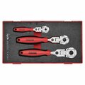 Teng Tools Ratchet Flex Head 72 Teeth 3 Piece TEA7203